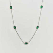  Dainty Emerald Necklace