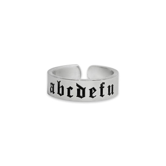 “ABCDEFU” Ring