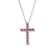  Pink Diamond Cross Necklace