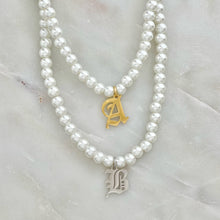  Old English x Pearl Necklace