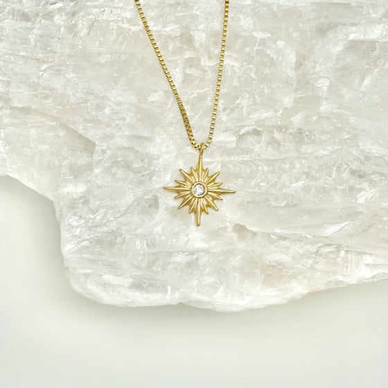 CZ North Star Necklace