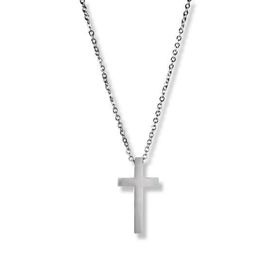 Silver Classic Cross Necklace