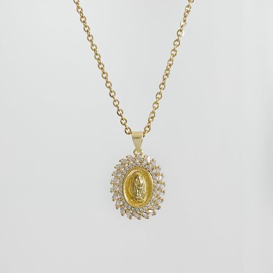Serrated x Virgin Mary Necklace